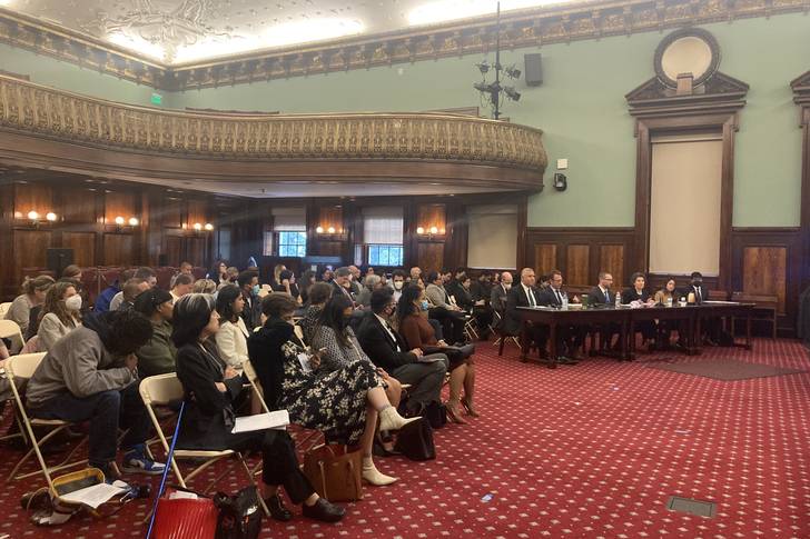 A New York City Council oversight committee Friday got a briefing from Mayor Adams administration officials